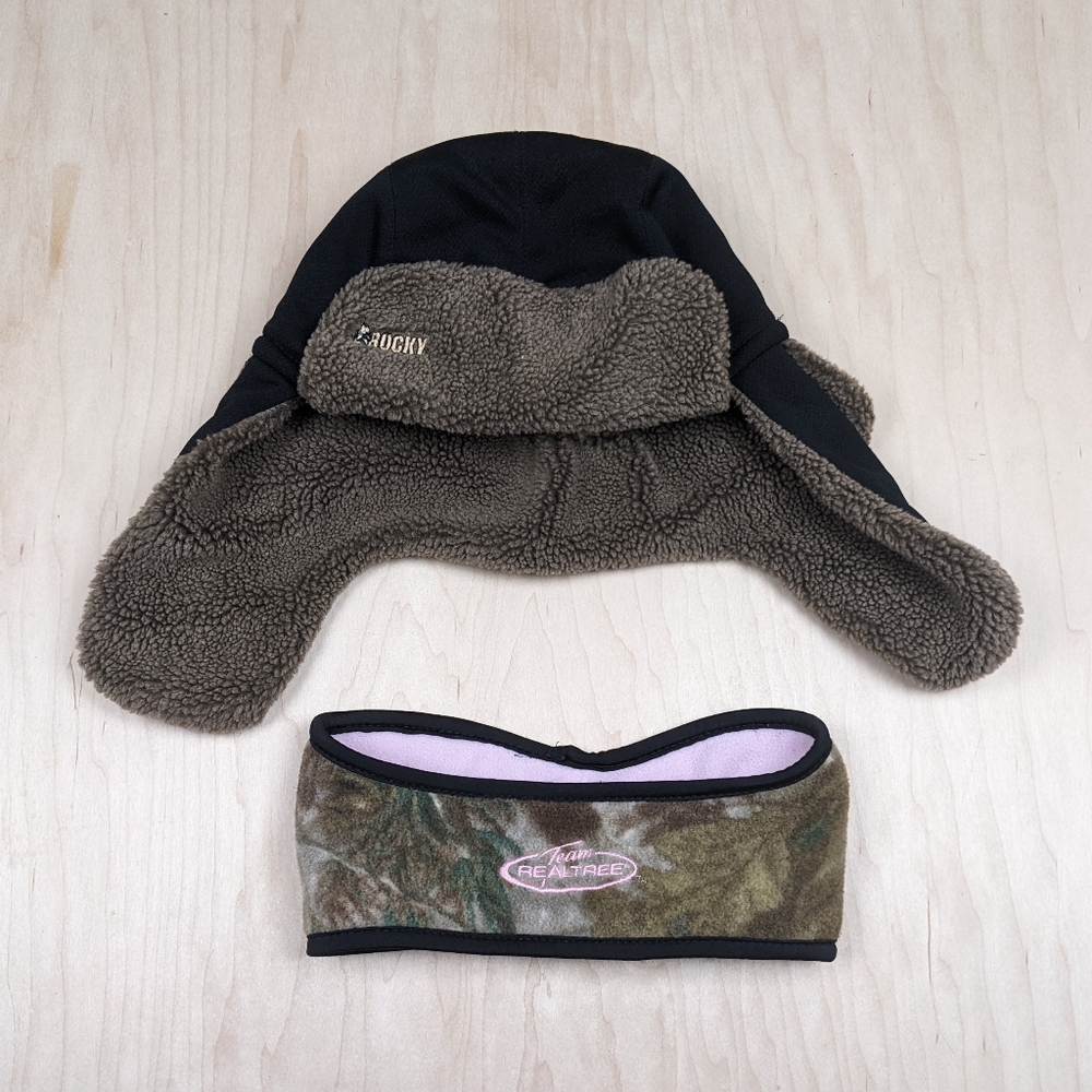 Rocky, Men's Fleece Fur Trapper Hat & Free Gift!